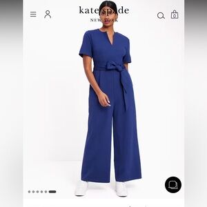 NWT Kate Spade Black Jumpsuit with Chic Design with pockets